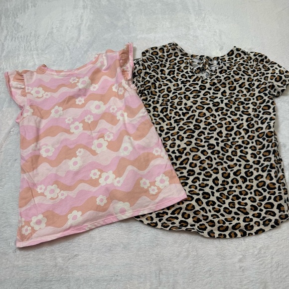 🍁3/$15 Pink Floral and Leopard Print T-Shirt Lot - Picture 2 of 6